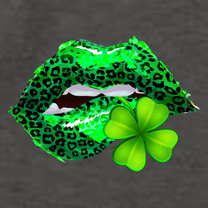 St Patrick's Day Leopard Print Lipstick Shamrock Vector Backpack