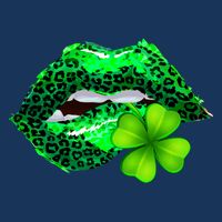 St Patrick's Day Leopard Print Lipstick Shamrock Infant Baby Jersey Bodysuit
