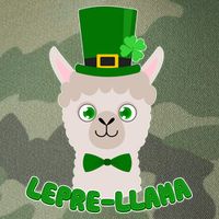 St Patrick's Day Lepre-Llama Legacy Tie Dye Trucker Hat