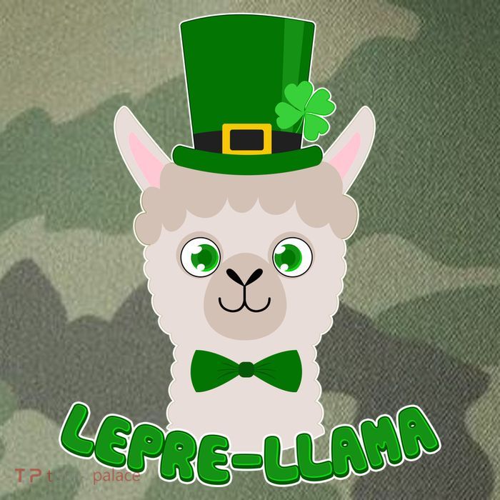St Patrick's Day Lepre-Llama Legacy Tie Dye Trucker Hat