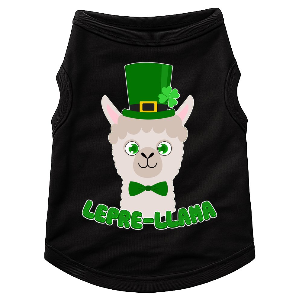 St Patrick's Day Lepre-Llama Doggie Tank