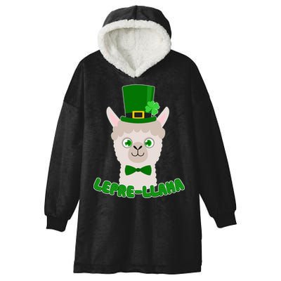 St Patrick's Day Lepre-Llama Hooded Wearable Blanket