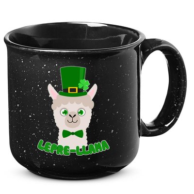 St Patrick's Day Lepre-Llama 15oz Campfire Ceramic Mug