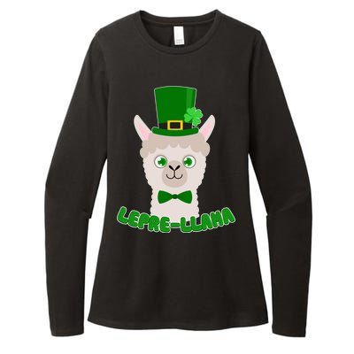 St Patrick's Day Lepre-Llama Womens CVC Long Sleeve Shirt