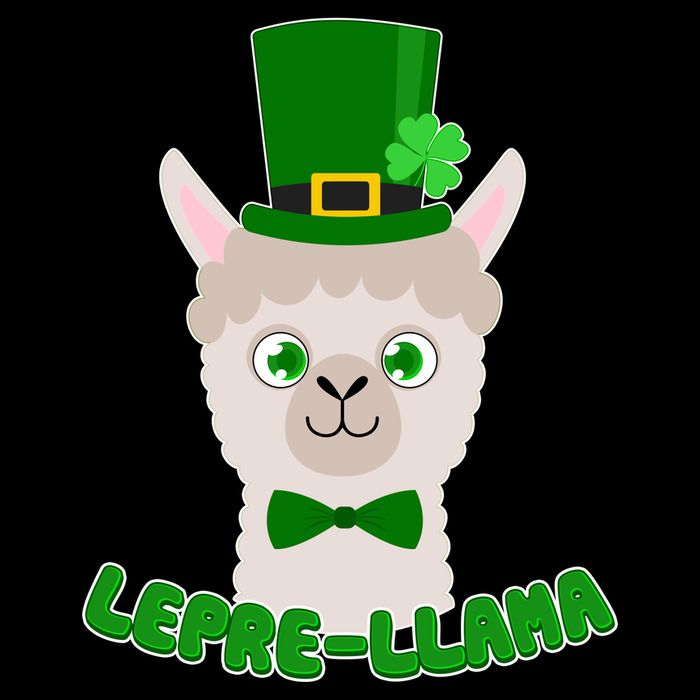 St Patrick's Day Lepre-Llama 16 in Basic Backpack