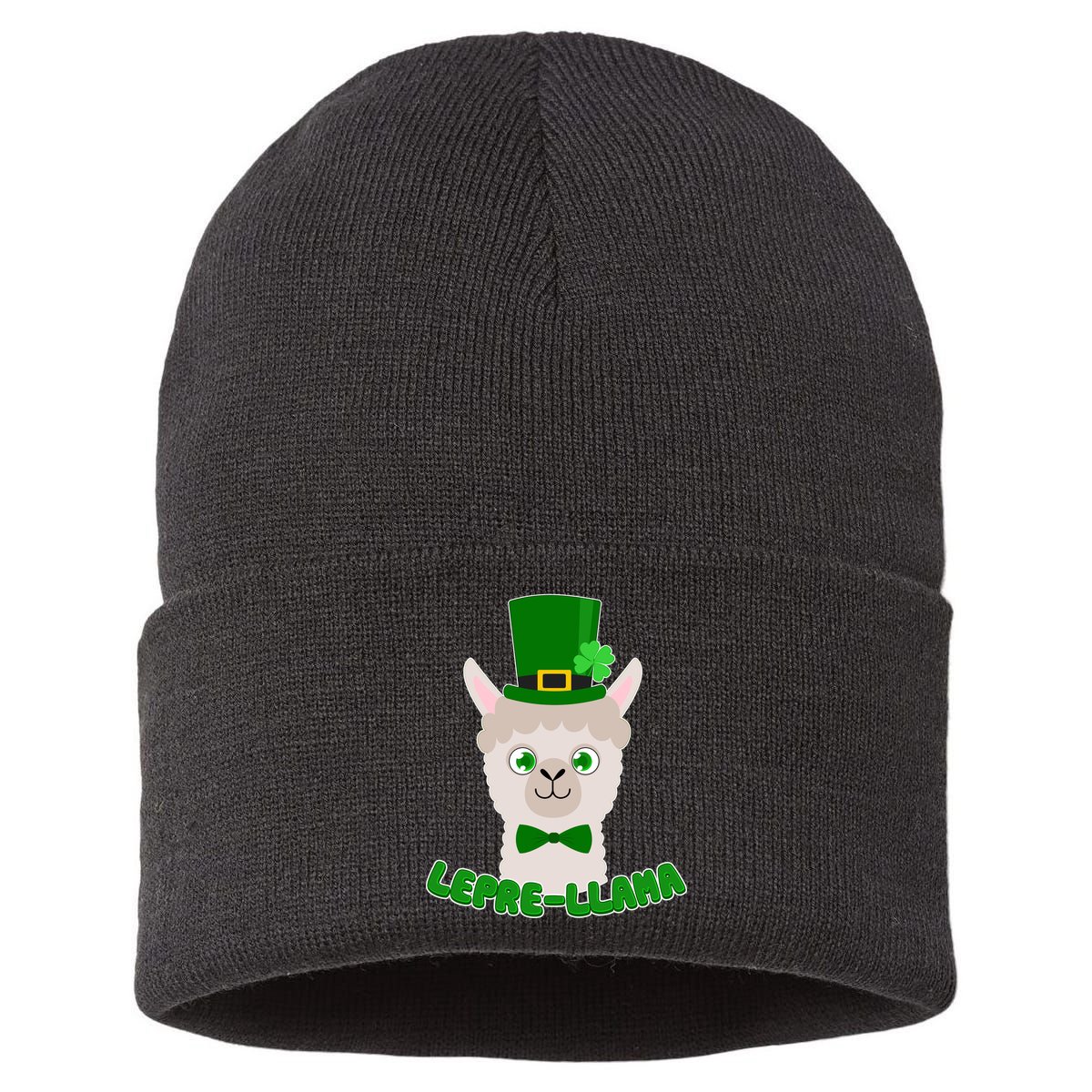 St Patrick's Day Lepre-Llama Sustainable Knit Beanie