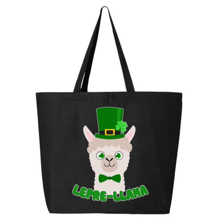 St Patrick's Day Lepre-Llama 25L Jumbo Tote