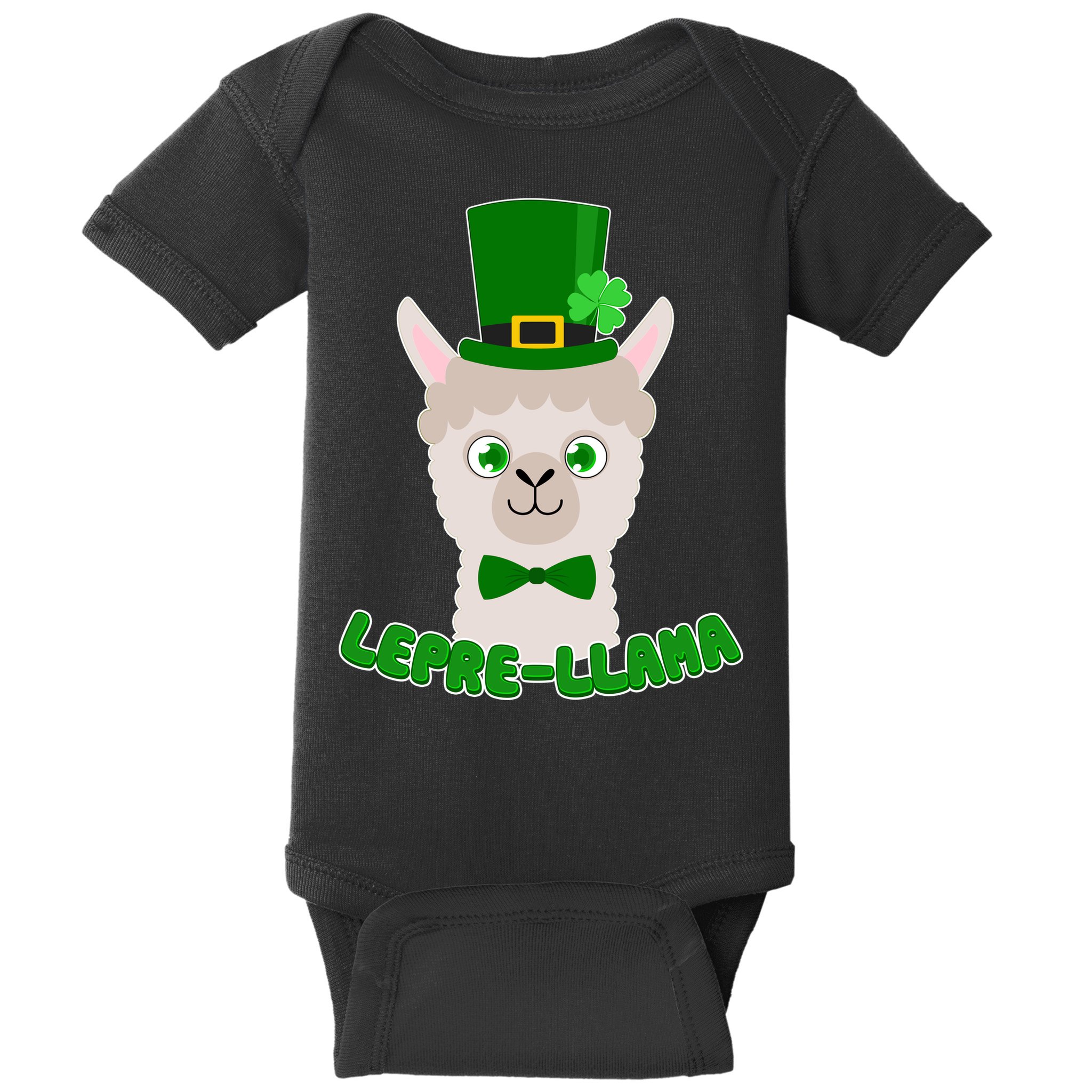 St Patrick's Day Lepre-Llama Baby Bodysuit