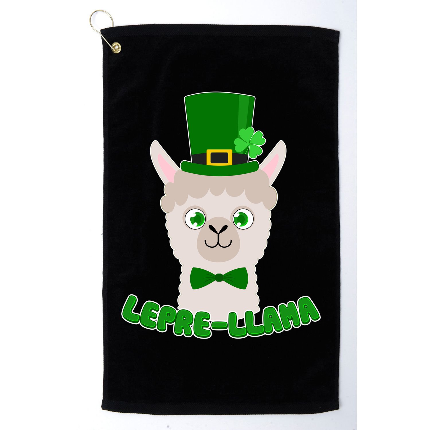 St Patrick's Day Lepre-Llama Golf Towel