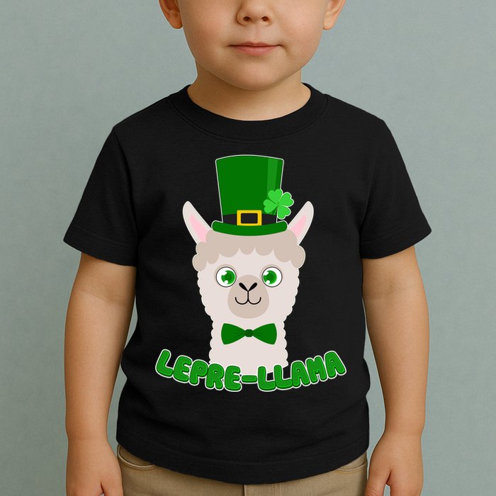St Patrick's Day Lepre-Llama Toddler T-Shirt