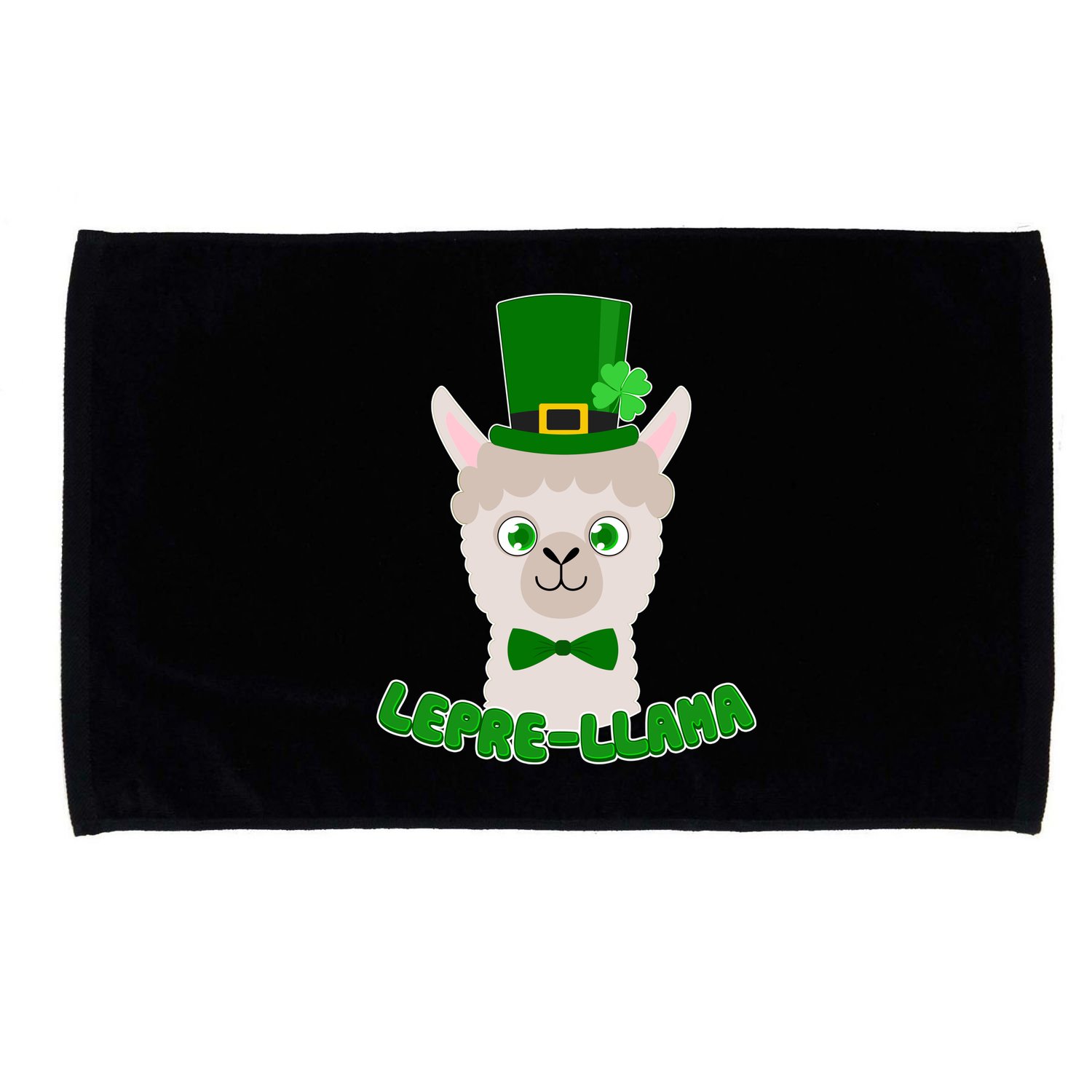 St Patrick's Day Lepre-Llama Microfiber Hand Towel