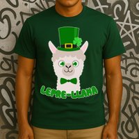St Patrick's Day Lepre-Llama T-Shirt