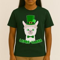 St Patrick's Day Lepre-Llama T-Shirt