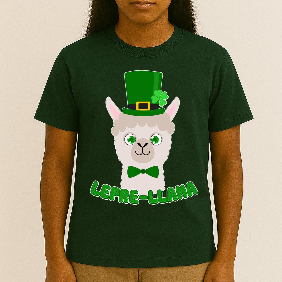 St Patrick's Day Lepre-Llama T-Shirt