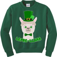 St Patrick's Day Lepre-Llama Kids Sweatshirt