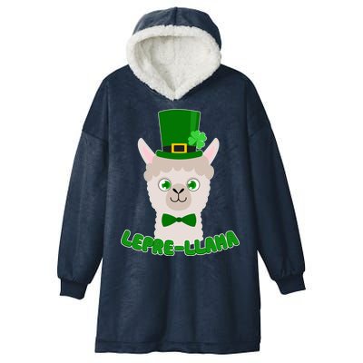 St Patrick's Day Lepre-Llama Hooded Wearable Blanket