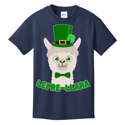 St Patrick's Day Lepre-Llama Kids T-Shirt