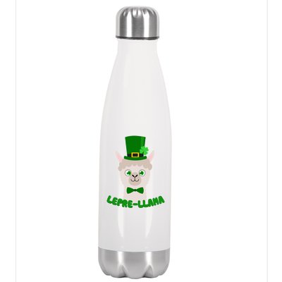 St Patrick's Day Lepre-Llama Stainless Steel Insulated Water Bottle