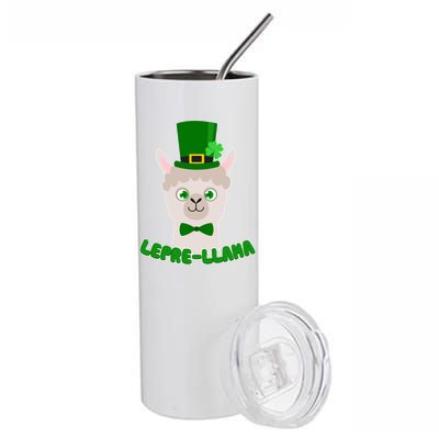 St Patrick's Day Lepre-Llama Stainless Steel Tumbler