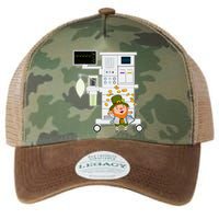 St Patrick's Day Leprechaun Anesthesia Machine Legacy Tie Dye Trucker Hat