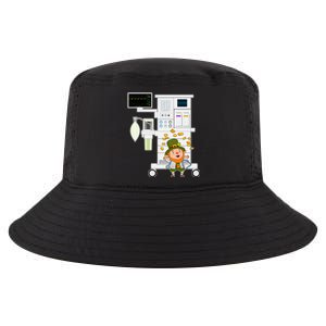 St Patrick's Day Leprechaun Anesthesia Machine Cool Comfort Performance Bucket Hat