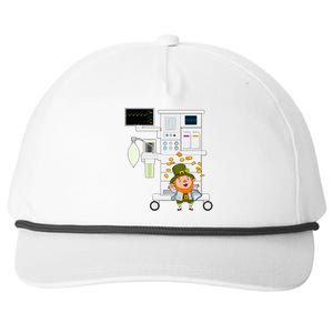 St Patrick's Day Leprechaun Anesthesia Machine Snapback Five-Panel Rope Hat