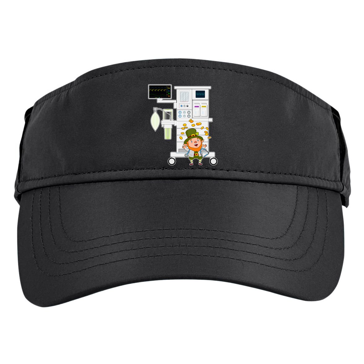 St Patrick's Day Leprechaun Anesthesia Machine Adult Drive Performance Visor