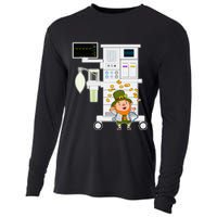 St Patrick's Day Leprechaun Anesthesia Machine Cooling Performance Long Sleeve Crew