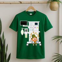 St Patrick's Day Leprechaun Anesthesia Machine T-Shirt