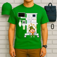 St Patrick's Day Leprechaun Anesthesia Machine T-Shirt