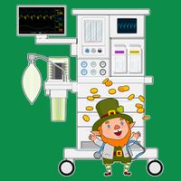 St Patrick's Day Leprechaun Anesthesia Machine T-Shirt