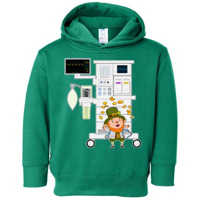 St Patrick's Day Leprechaun Anesthesia Machine Toddler Hoodie
