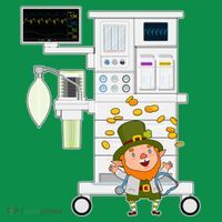 St Patrick's Day Leprechaun Anesthesia Machine Toddler T-Shirt