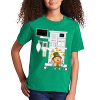 St Patrick's Day Leprechaun Anesthesia Machine Kids T-Shirt
