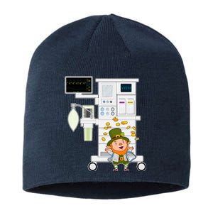 St Patrick's Day Leprechaun Anesthesia Machine Sustainable Beanie