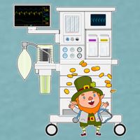 St Patrick's Day Leprechaun Anesthesia Machine Sueded Cloud Jersey T-Shirt