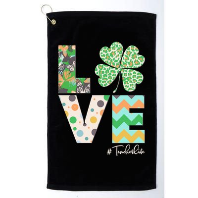 St Patrick's Day Love Teacher Life  Golf Towel