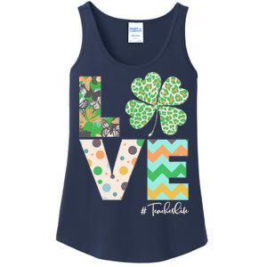 St Patrick's Day Love Teacher Life  Ladies Essential Tank