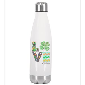 St Patrick's Day Love Teacher Life  Stainless Steel Insulated Water Bottle