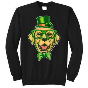 St Patrick's Day Lucky Golden Retriever Dog Sweatshirt