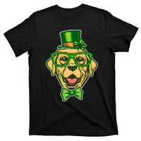 St Patrick's Day Lucky Golden Retriever Dog T-Shirt