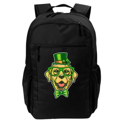 St Patrick's Day Lucky Golden Retriever Dog Backpack