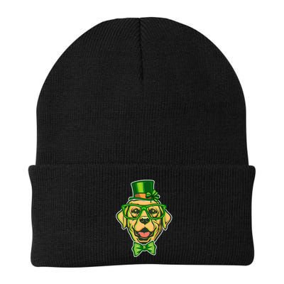 St Patrick's Day Lucky Golden Retriever Dog Beanie