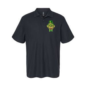 St Patrick's Day Lucky Golden Retriever Dog Softstyle Adult Sport Polo