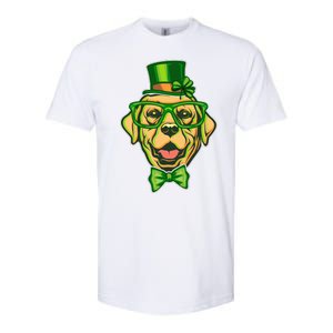 St Patrick's Day Lucky Golden Retriever Dog Softstyle CVC T-Shirt