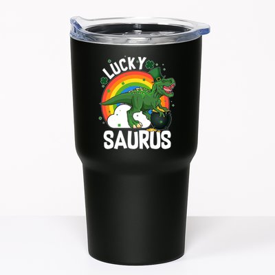 St Patrick's Day Lucky Saurus T-Rex With Pot Of Gold Tumbler