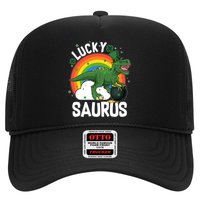 St Patrick's Day Lucky Saurus T-Rex With Pot Of Gold Hat