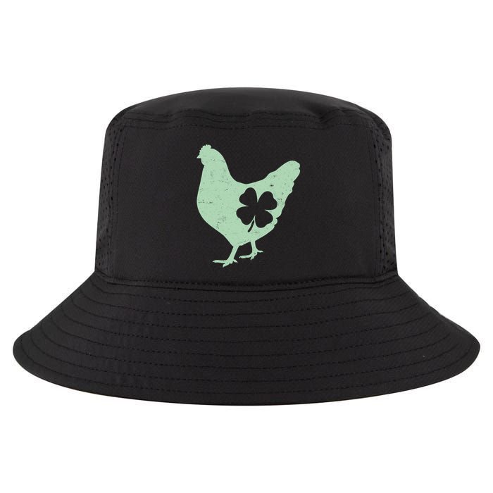 St Patrick's Day Lucky Shamrock Clover Chicken Cool Comfort Performance Bucket Hat