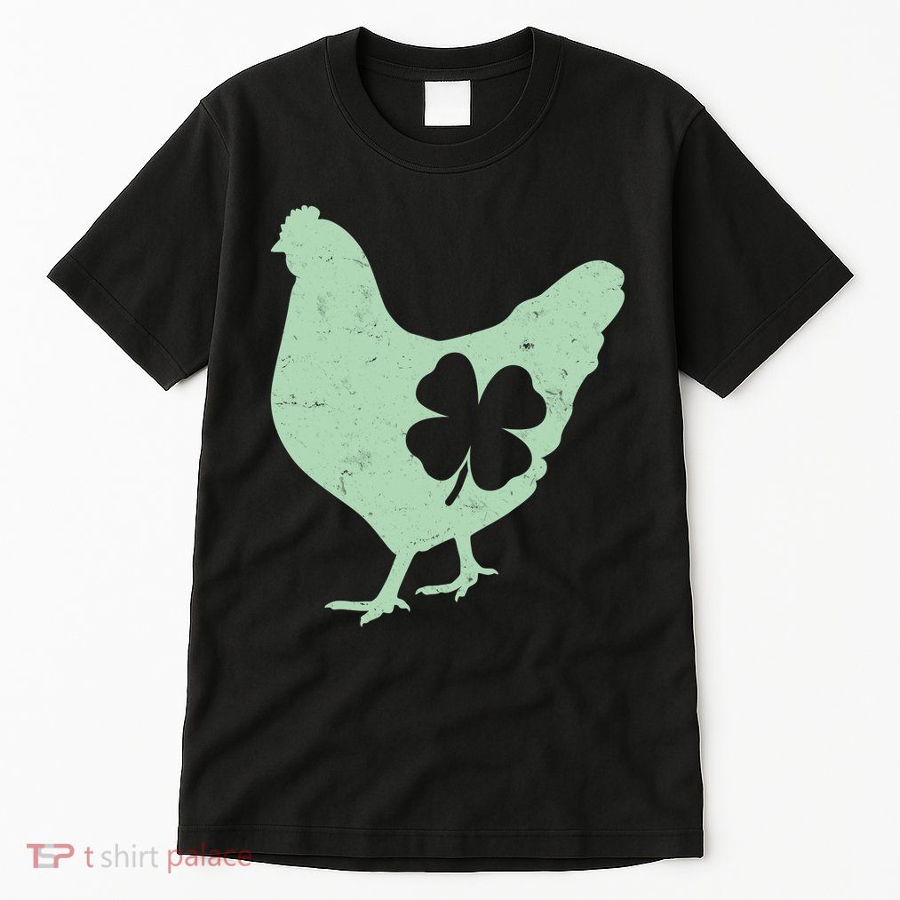 St Patrick's Day Lucky Shamrock Clover Chicken Tall T-Shirt