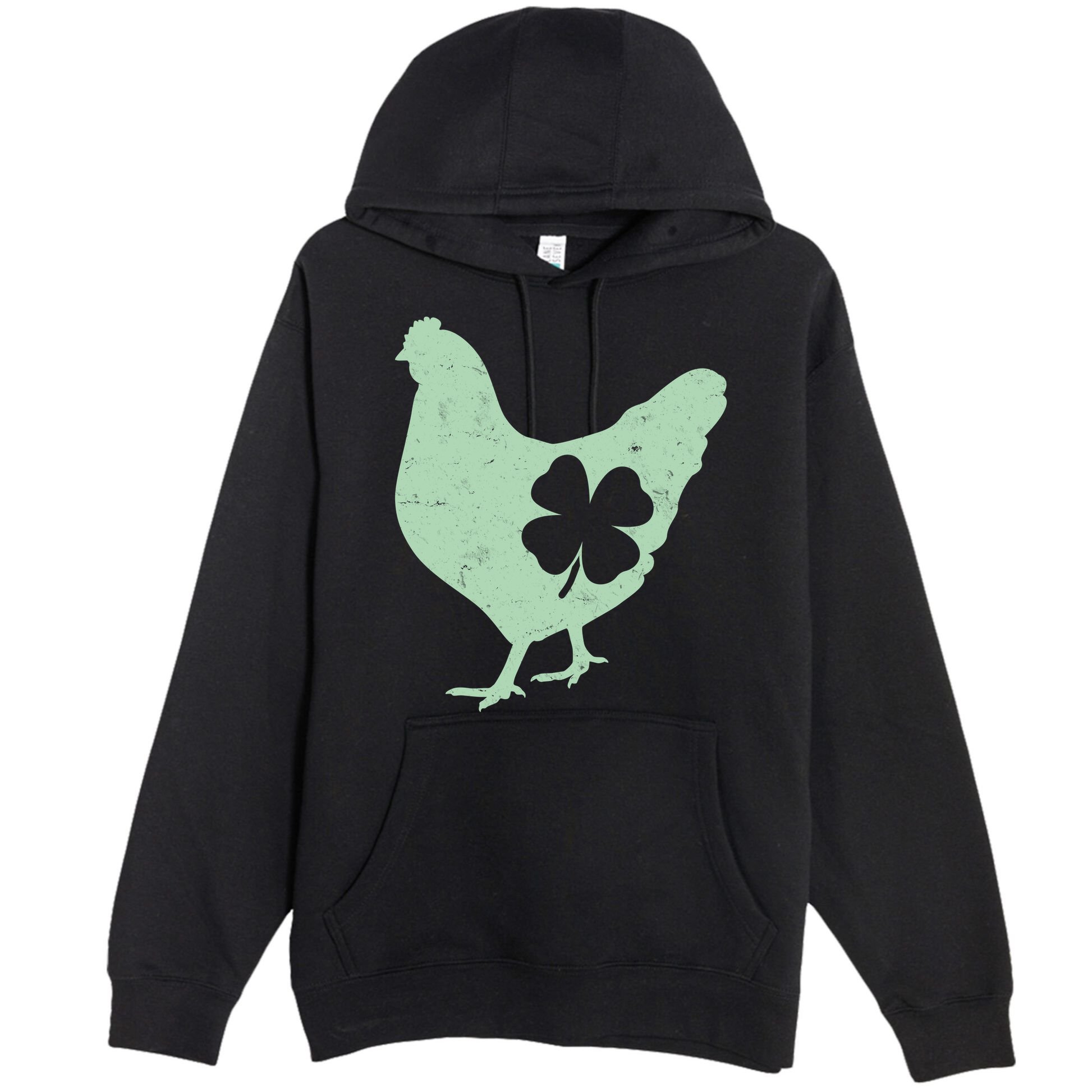 St Patrick's Day Lucky Shamrock Clover Chicken Premium Pullover Hoodie